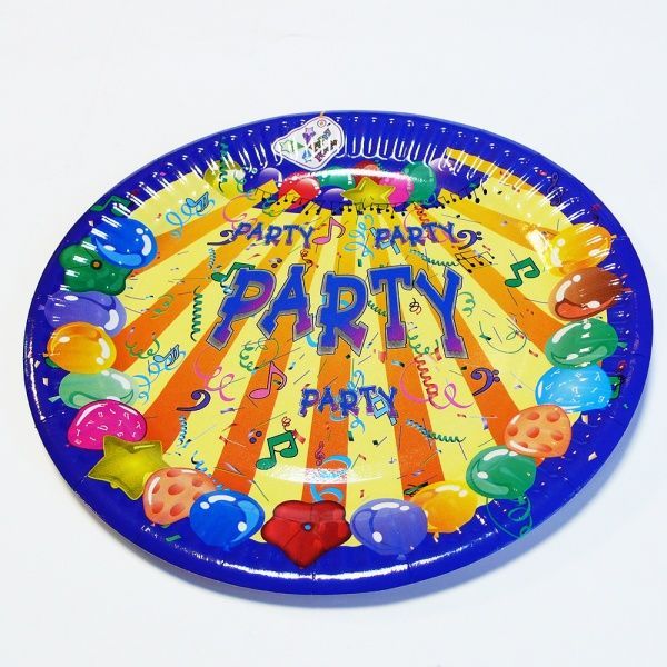 Тарілки паперові Party House «Пати» 180 мм 6 шт.