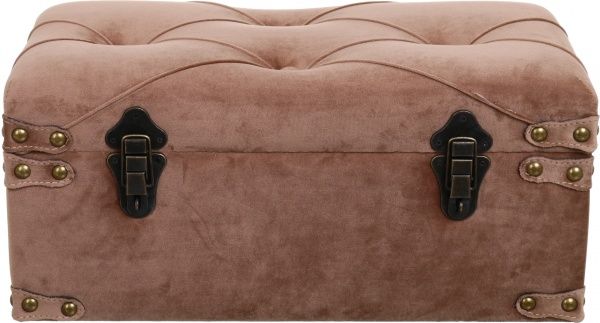 Сундук-пуф Art&Crafts Велюр 50х25х23 см ореховый 
