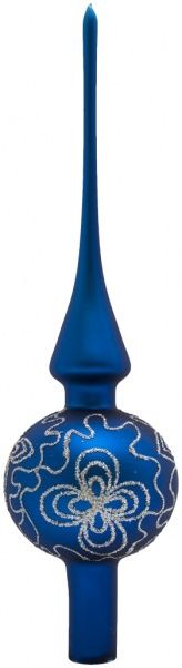 Верхівка скляна малюнок 3 матова d70 мм синій 
