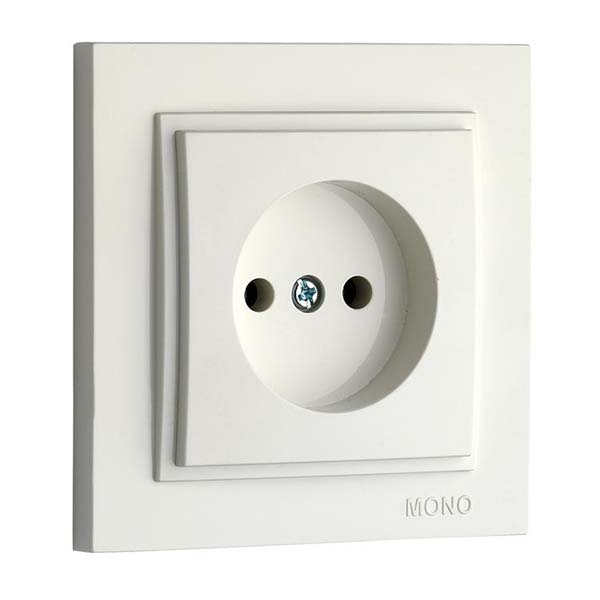 Розетка без заземлення Mono Electric Despina без шторок без кришки кремовий 102-170022-116