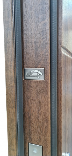 Дверь входная Булат Термо House-703 уличная дуб бронзовый 2050x950 мм левая