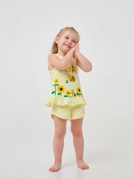 Піжама дитяча для дівчаток Smil р.104 жовтий 