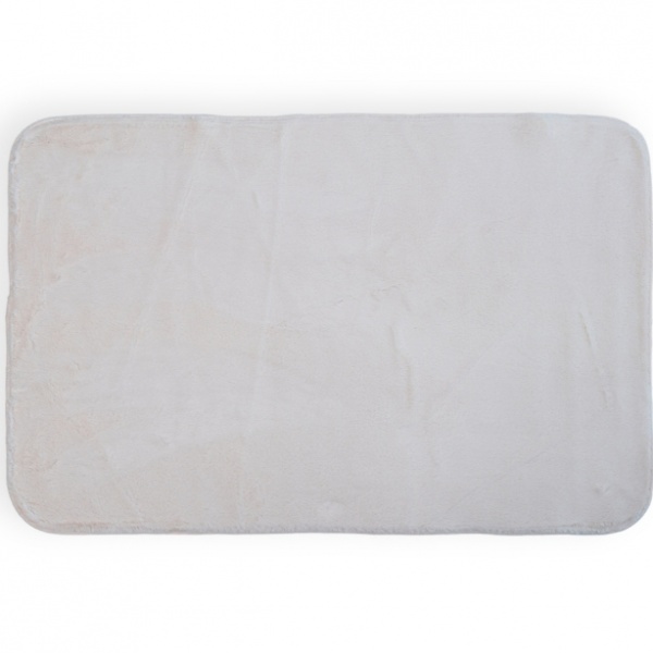 Коврик для ванной комнаты Dariana Moon из эко-меха 60x90 см айвори