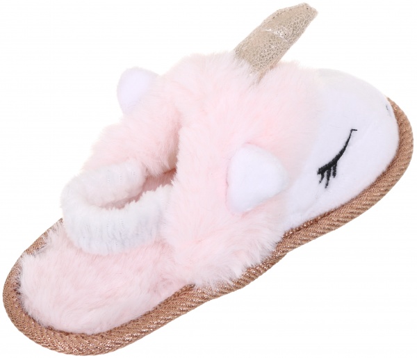 Тапочки детские Единорог р.32/33 бело-красный KD-2 