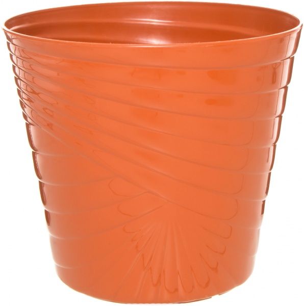 Кашпо пластиковое Prosperplast Capri 35 см 0142 круглый (0142) терракот/ 