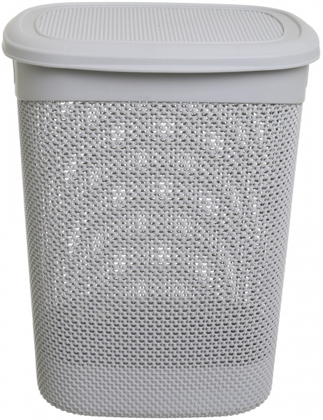 Кошик для білизни Ucsan Plastik Drop 52 л сірий 