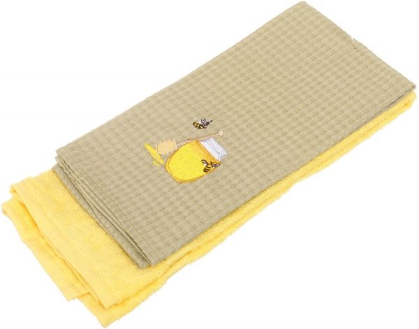 Набір рушників солодкий мед 45x60 см Homeline бежевий/жовтий 