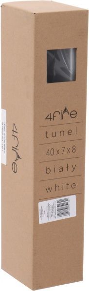 Решітка камінна 40x7x8 см біла