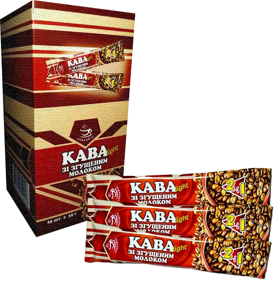 Кофейный напиток ТМ Смакуйте со сгущенкой в стеке (шоубокс 25 шт) 35 г