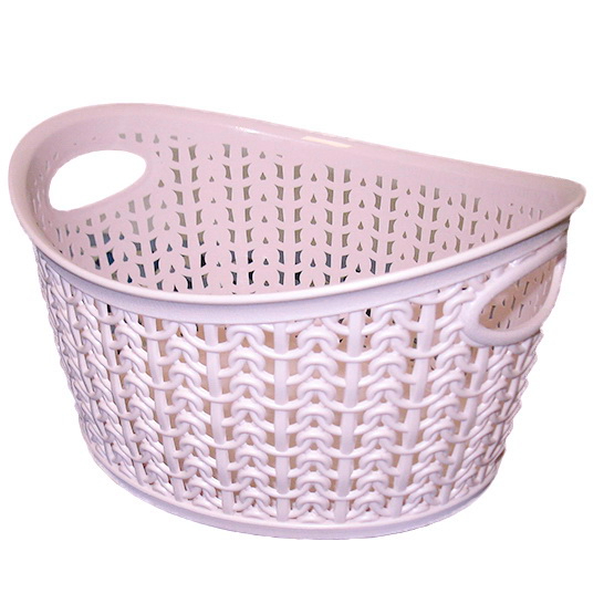 Кошик Ucsan Plastik KNIT овальна рожевий 