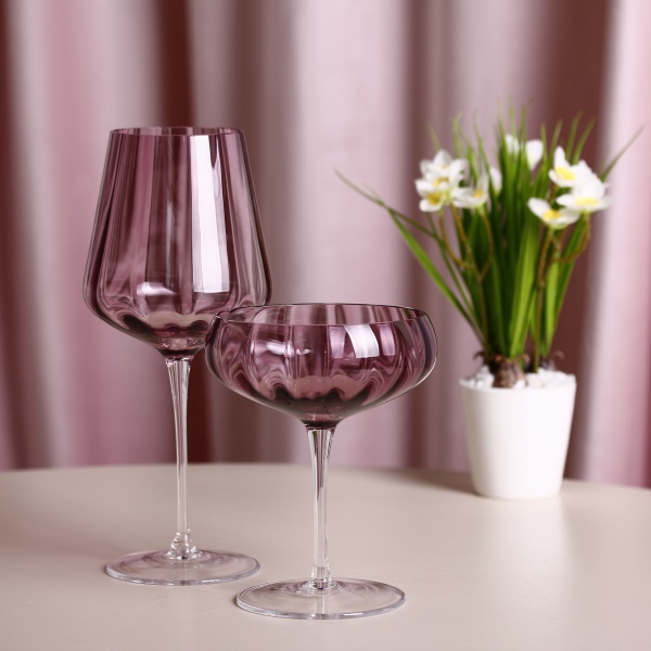 Бокал для шампанского Optic Hetaher 19-3465A 300 мл 1 шт. Wrzesniak Glassworks 