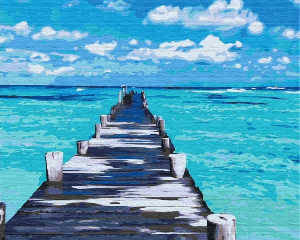 Картина за номерами Лазурна дорога PBS52180 40x50 см Brushme 