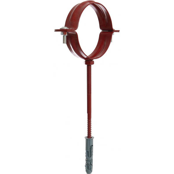 Кронштейн трубы металлический Сяйво L=160 мм D=85 мм красный 