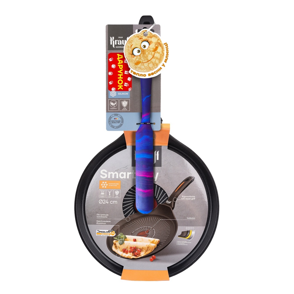 Сковорода для блинов Krauff Smart Fry 24 см с лопаткой 25-45-229