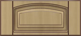 Фасад для кухні Грейд-Плюс Клен світлий патина №420 176x396 Вінтаж