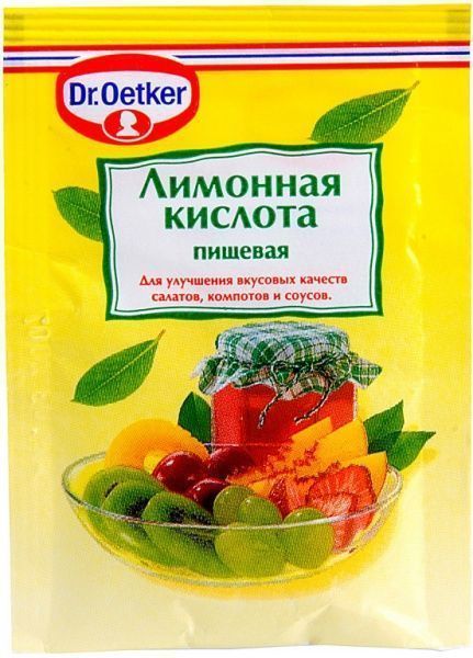 Кислота лимонная 8 г Dr. Oetker (5941132002065) 