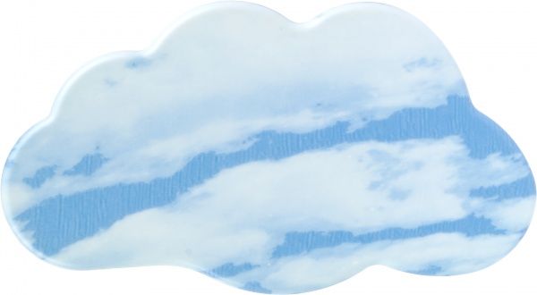 Мебельная ручка облако 32 мм синий Poliplast 0073KUBI