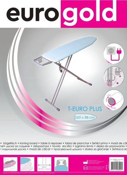 Гладильная доска Eurogold T-EURO PLUS (E) 120х38 см 