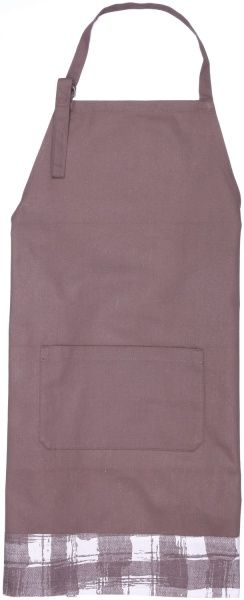 Фартук 70х80 капуччино клетка Домашній текстиль