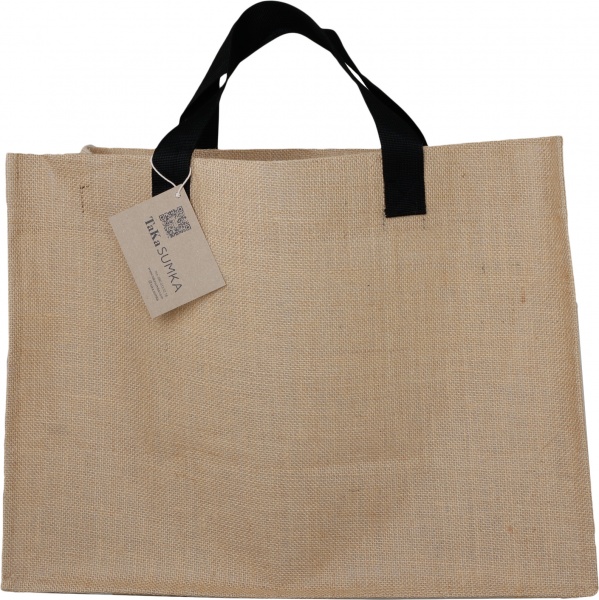 Сумка 48 D мішковина ламінована джутова 53x40x28 см 