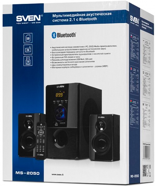 Акустическая система Sven MS-2050 2.1 black 
