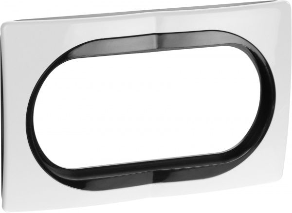 Рамка одноместная Aling-Conel EON бело-черный E6805.0E