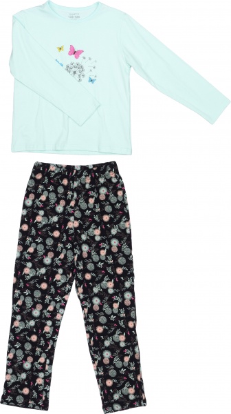 Пижама детская для девочек KOSTA 1434-2 р.122–128 черный 