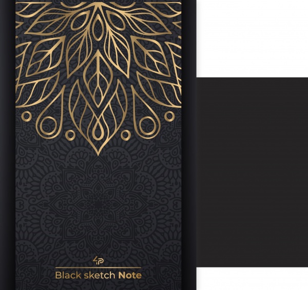 Блокнот Black sketch note mehndi A5 Profiplan