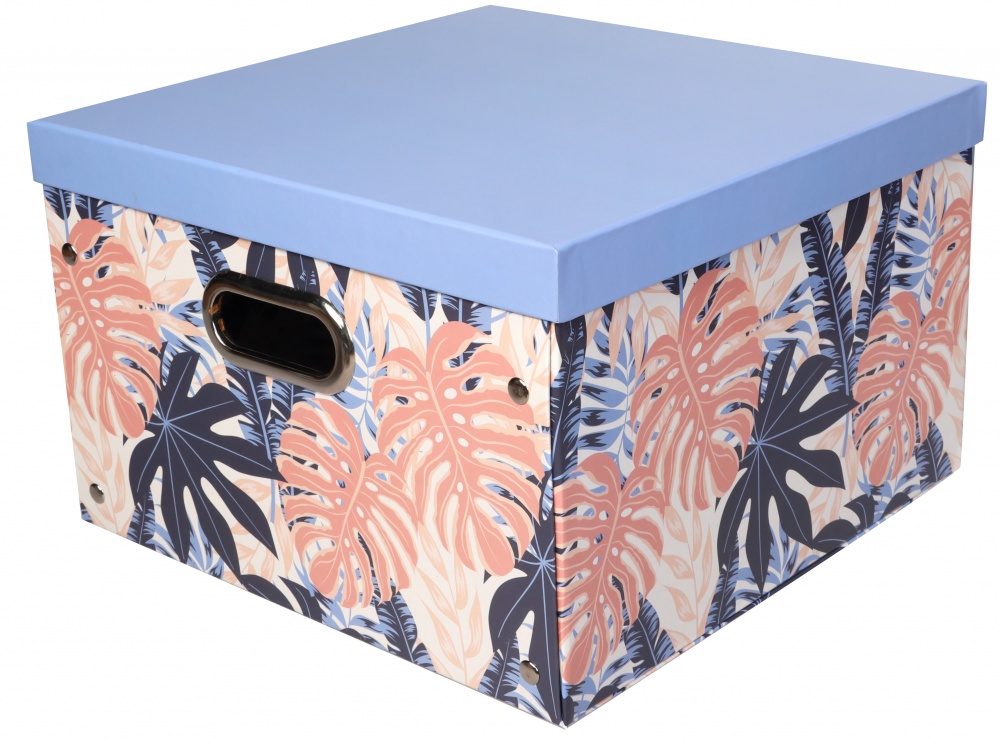 Ящик для зберігання Union CN230620-12 темно-блакитний Leaf dark blue L 250x360x360 мм
