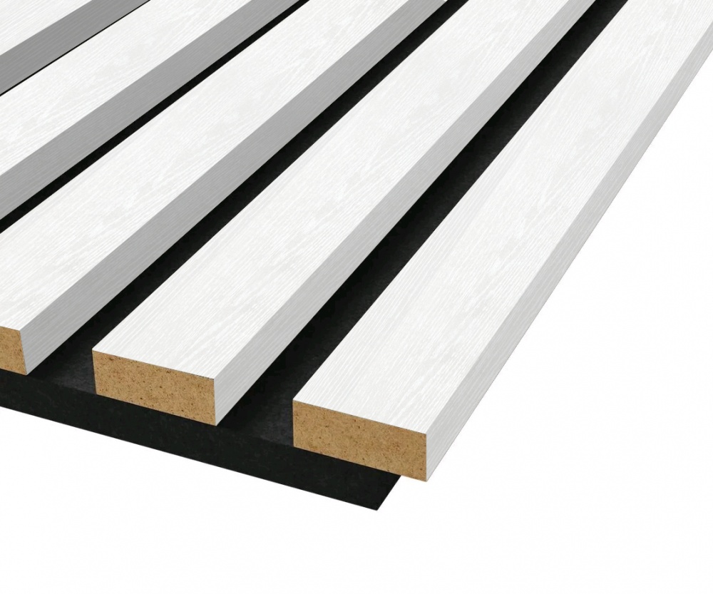 Реечная панель акустическая FD 2750х290х18 мм ясень жемчужный