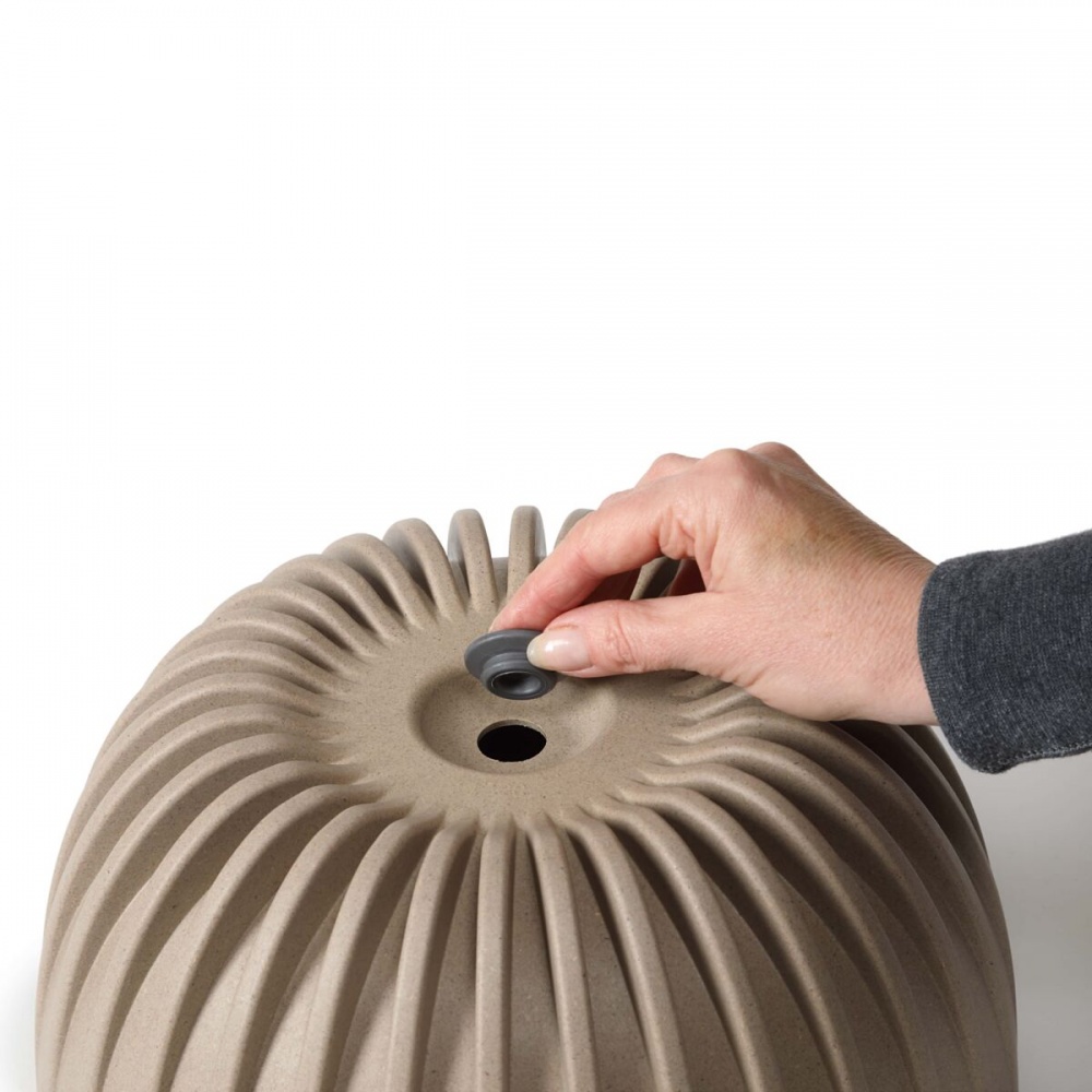 Вазон пластик MIRA BOWL круглий антрацит 3,6 л Ламела (9829170)