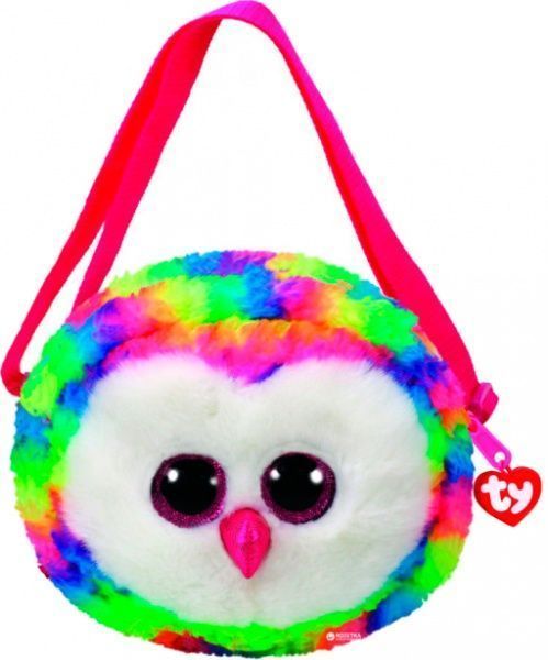 Сумочка TY Різнокольорова сова Owen 20 см
