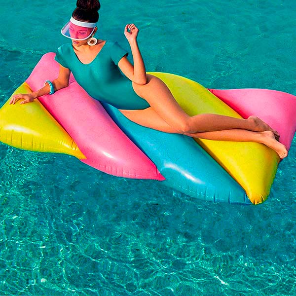 Матрас надувной Bestway 43187 190х105 см Конфета разноцветный