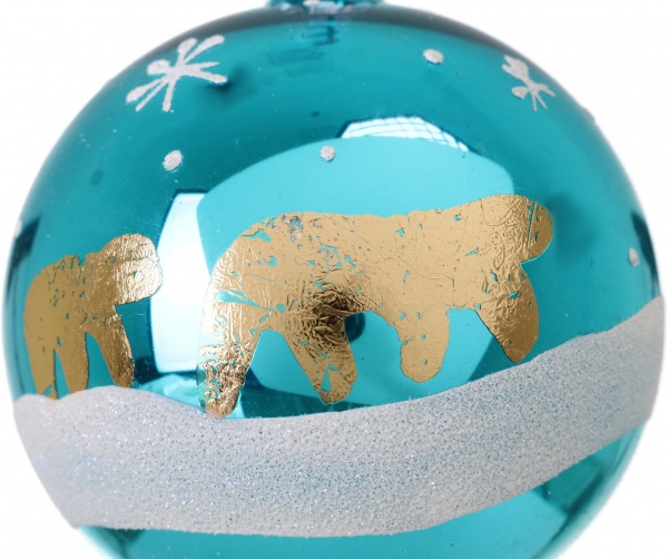 Шар новогодний мульти d 80 мм в ассортименте