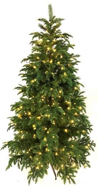 Елка искусственная Натюрель с лампочками 210 см 