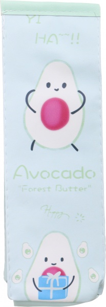 Пенал школьный Авокадо с подарком Nota Bene голубой