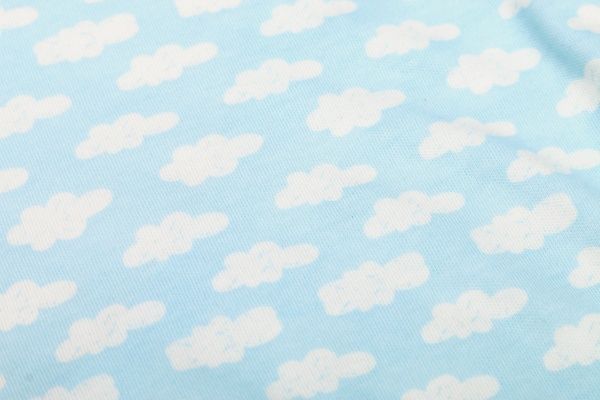 Комплект для хлопчика Маленькие люди тучки 8301-110 + шапочка р.56 блакитний 