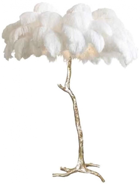 Торшер Altalusse 40 Вт E14 бело-золотистый INL-5049F-01 Gold & White 