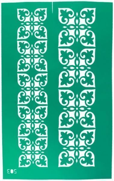 Трафарет самоклейкий бордюрний №503 серія Ажур GPТ50045820 130x200 мм Rosa Talent