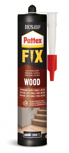 Клей монтажний Pattex Fix Wood 385 г 