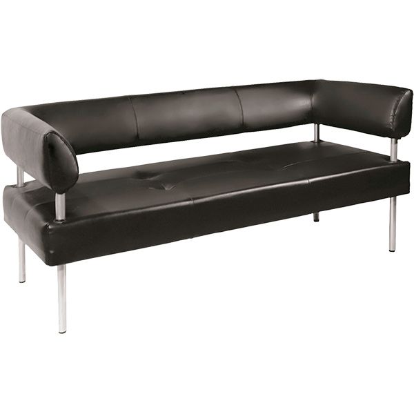 Диван прямий Примтекс Плюс D 01 D-5 чорний 1580x680x740 мм