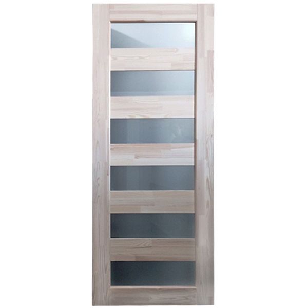 Дверное полотно Porto 60 см сосна со стеклом