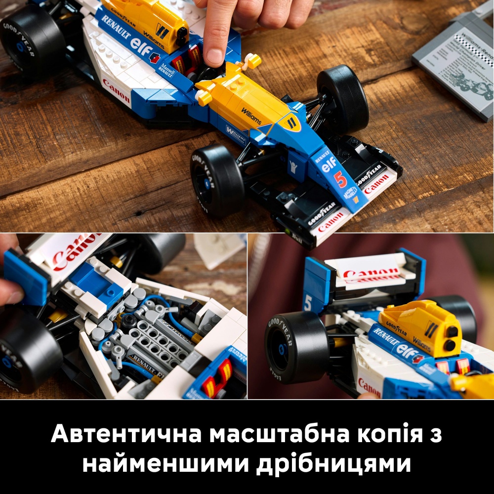 Конструктор LEGO Icons Williams Racing FW14B і Найджел Менселл 10353