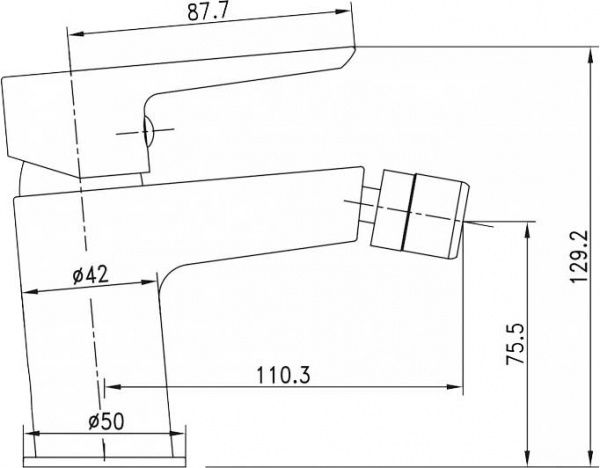 Змішувач для біде Imprese Breclav 40245W