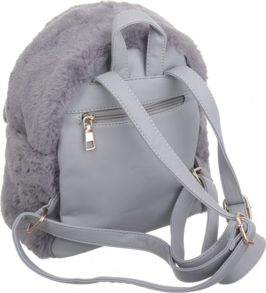Рюкзак пухнастий Soft Touch ушки на магнитах, серый