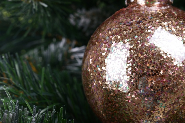 Шар новогодний с блискисткам 80 мм в ассортименте CAA114700