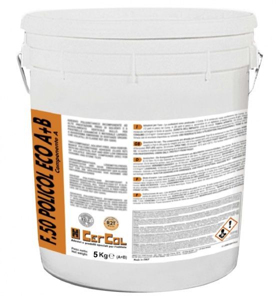 Клей полиуретановый двухкомпонентный Cercol F.50 Policol Eco 5 кг 