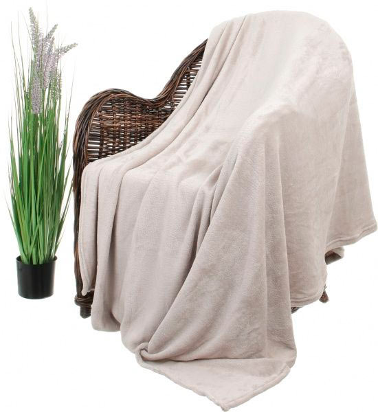 Плед Basic 200x220 см серо-бежевый La Nuit 