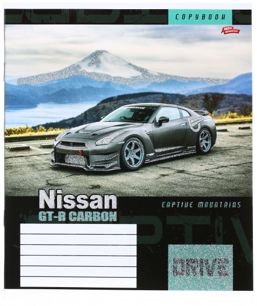 Зошит шкільний з глітером 12 аркушів у лінійку в асортименті Мрії збуваються