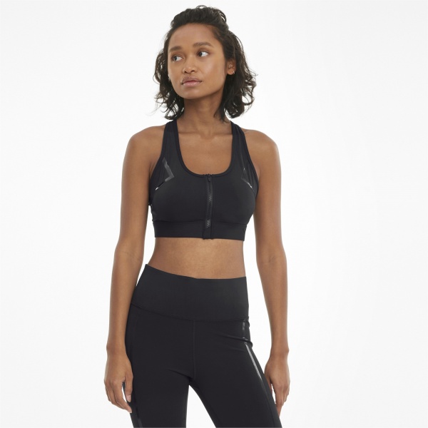 Бра Puma High Impact Front Zip Bra 52029501 р.XS чорний